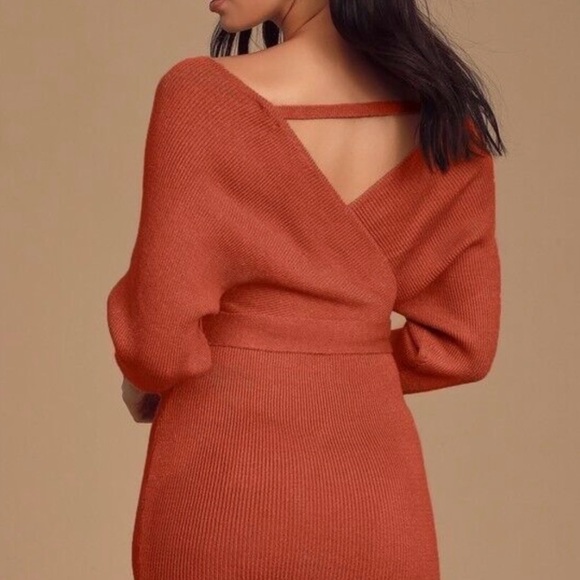 Lulu's Rust Mini Dress - Picture 2 of 6